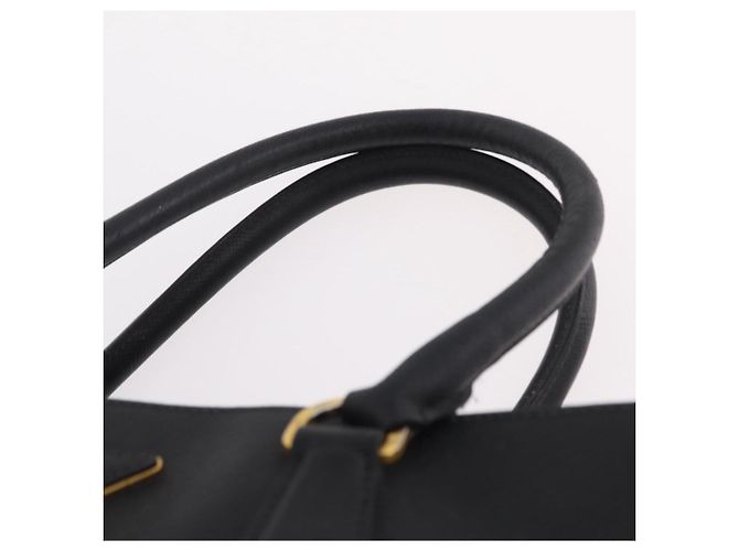 Borsa a mano PRADA Galleria in pelle Safiano Nero Oro Auth 205439 D'oro - vista 15