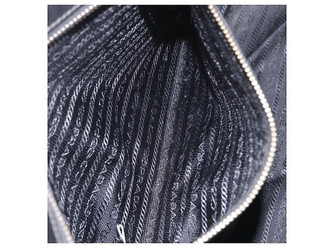 Borsa a mano PRADA Galleria in pelle Safiano Nero Oro Auth 205439 D'oro - vista 26