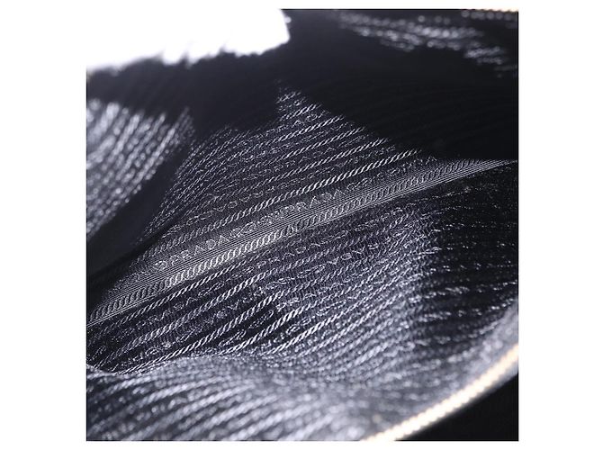 Borsa a mano PRADA Galleria in pelle Safiano Nero Oro Auth 205439 D'oro - vista 28