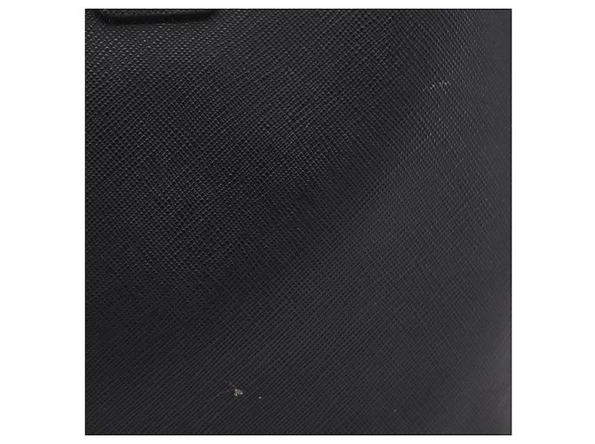 Borsa a mano PRADA Galleria in pelle Safiano Nero Oro Auth 205439 D'oro - vista 3