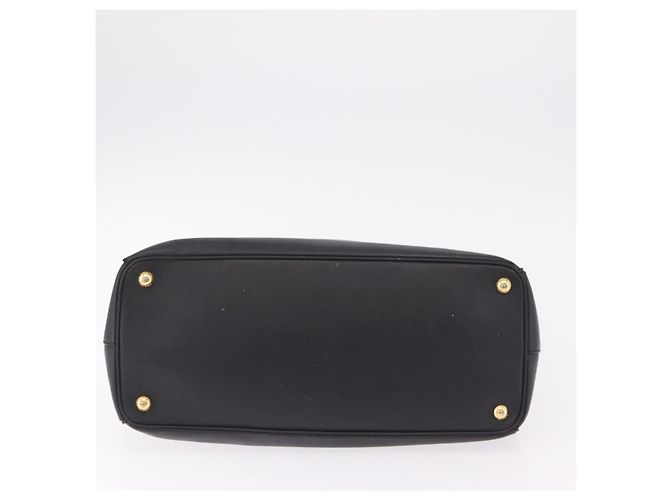 Borsa a mano PRADA Galleria in pelle Safiano Nero Oro Auth 205439 D'oro - vista 6
