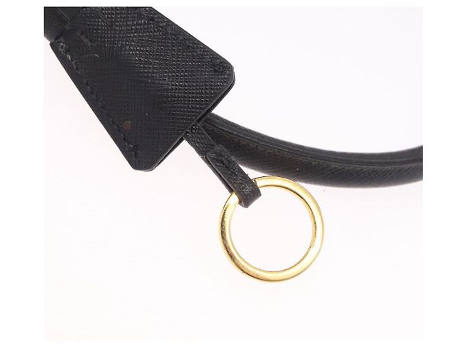 Borsa a mano PRADA Galleria in pelle Safiano Nero Oro Auth 205439 D'oro - vista 9