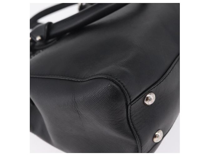 Borsa Salvatore Ferragamo Gancini in pelle 2way Nero Argento Auth ka6483A - vista 17