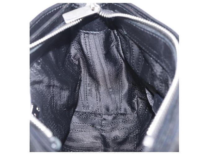 Borsa Salvatore Ferragamo Gancini in pelle 2way Nero Argento Auth ka6483A - vista 22
