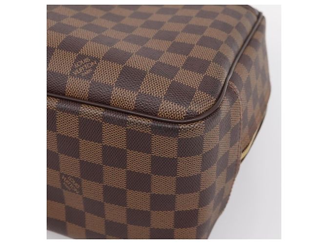 Borsa a mano LOUIS VUITTON Damier Ebene Deauville SPO N47272 LV Auth LN036V - vista 15