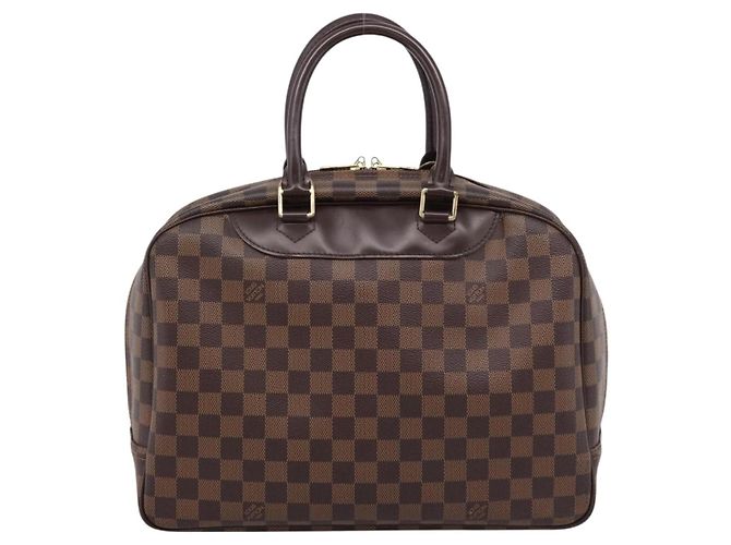 Borsa a mano LOUIS VUITTON Damier Ebene Deauville SPO N47272 LV Auth LN036V - vista 2