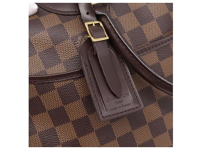 Borsa a mano LOUIS VUITTON Damier Ebene Deauville SPO N47272 LV Auth LN036V - vista 20