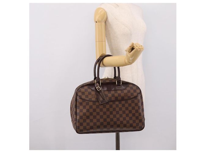 Borsa a mano LOUIS VUITTON Damier Ebene Deauville SPO N47272 LV Auth LN036V - vista 24