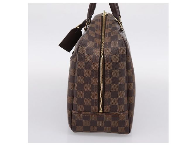 Borsa a mano LOUIS VUITTON Damier Ebene Deauville SPO N47272 LV Auth LN036V - vista 4