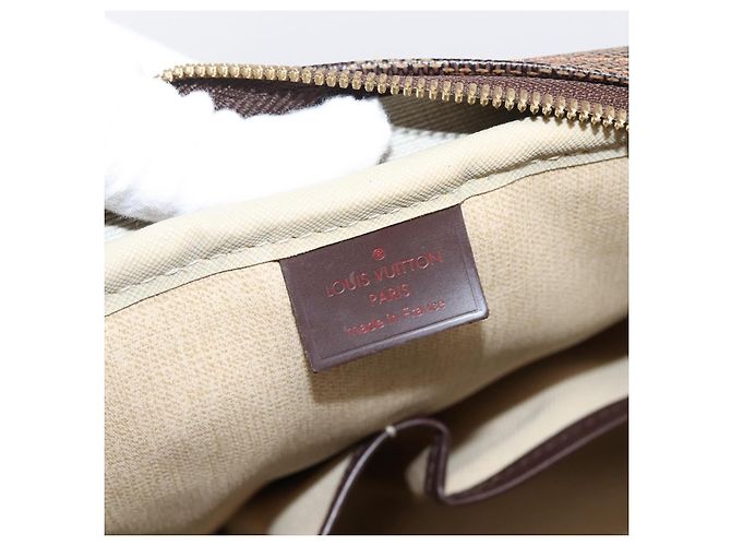 Borsa a mano LOUIS VUITTON Damier Ebene Deauville SPO N47272 LV Auth LN036V - vista 8