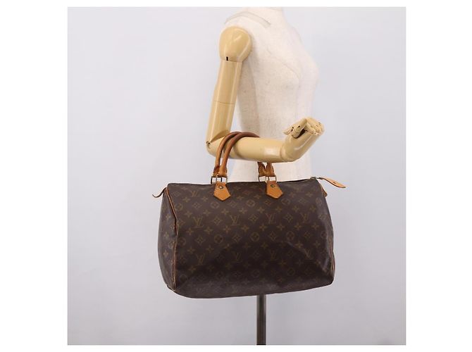 LOUIS VUITTON Monogram Speedy 35 Hand Bag M41524 LV Auth 205222 Monogramma - vista 21