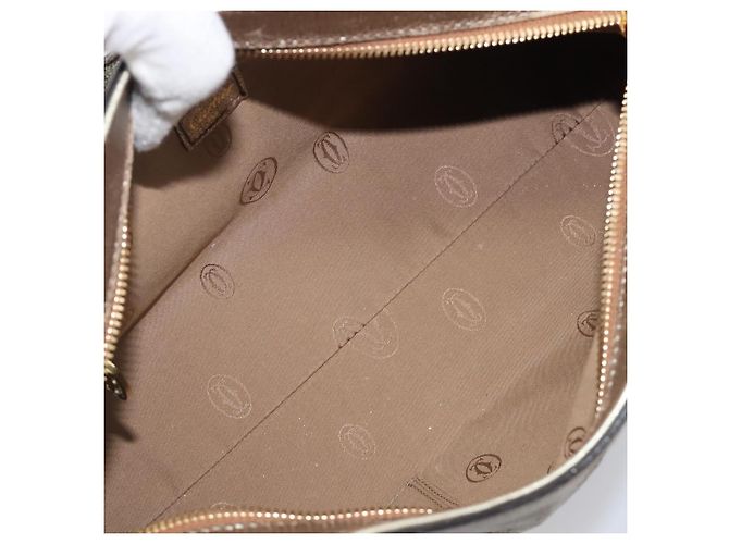 Cartier Marcello Handtasche Leder Gold authentisch 206884A Golden - Ansicht 11
