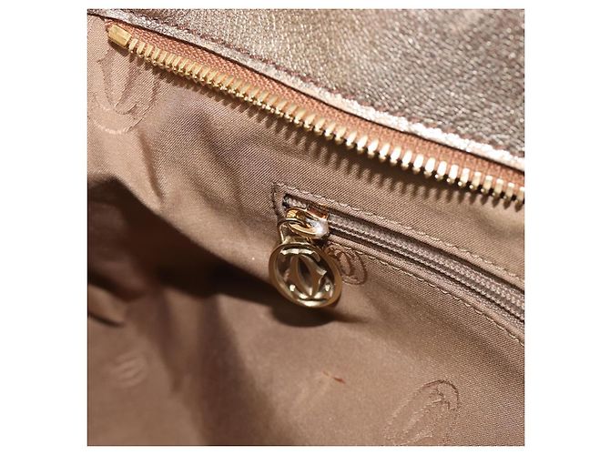 Cartier Marcello Handtasche Leder Gold authentisch 206884A Golden - Ansicht 26