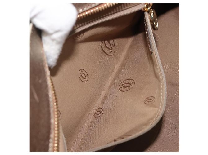 Cartier Marcello Handtasche Leder Gold authentisch 206884A Golden - Ansicht 27