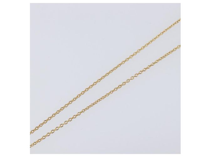 Collana Christian Dior Heart Stone metallo Gold Auth 205471 - vista 12