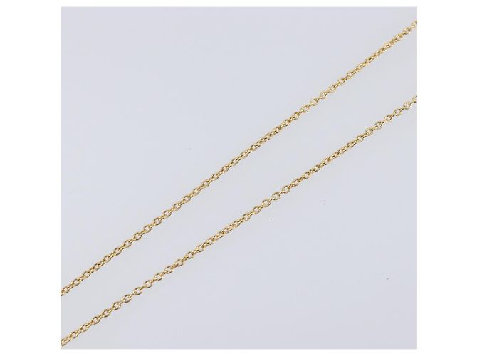 Collana Christian Dior Heart Stone metallo Gold Auth 205471 - vista 13