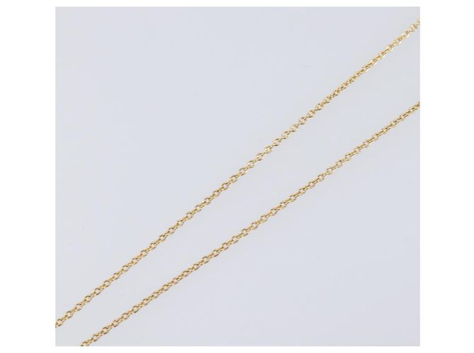 Collana Christian Dior Heart Stone metallo Gold Auth 205471 - vista 5