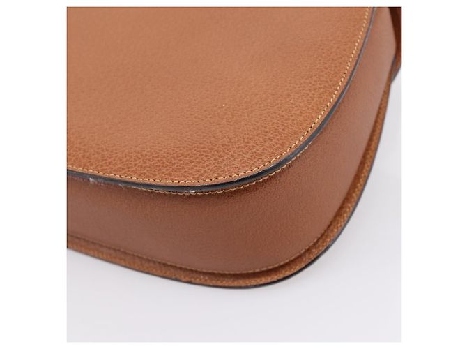 Borsa a Mano GUCCI Bamboo Pelle Marrone Oro 000 113 0633 Auth ep16515V D'oro - vista 16