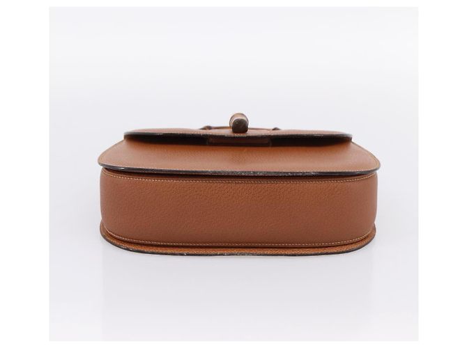 Borsa a Mano GUCCI Bamboo Pelle Marrone Oro 000 113 0633 Auth ep16515V D'oro - vista 5