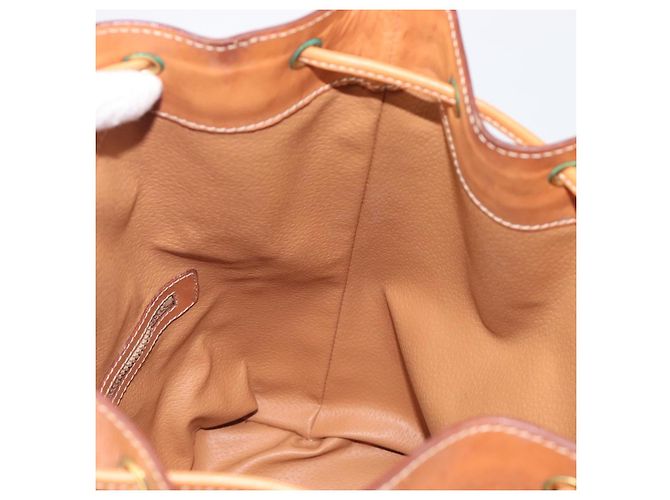 Céline Borsa a tracolla CELINE Macadam Canvas PVC Leather Brown Gold Auth 205298V Marrone D'oro - vista 23