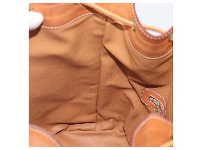 Céline Borsa a tracolla CELINE Macadam Canvas PVC Leather Brown Gold Auth 205298V Marrone D'oro - vista 24