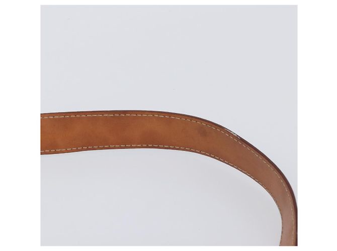 Céline Borsa a tracolla CELINE Macadam Canvas PVC Leather Brown Gold Auth 205298V Marrone D'oro - vista 9