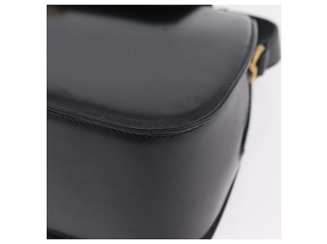 Borsa a tracolla GUCCI in pelle blu navy e oro autentica 206895 D'oro - vista 18