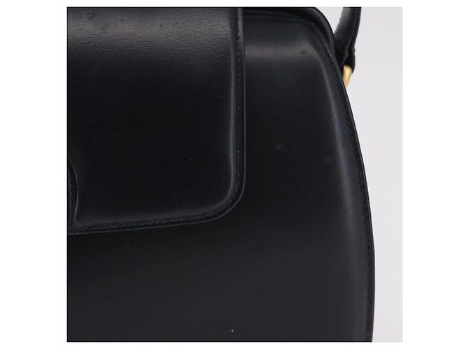 Borsa a tracolla GUCCI in pelle blu navy e oro autentica 206895 D'oro - vista 2