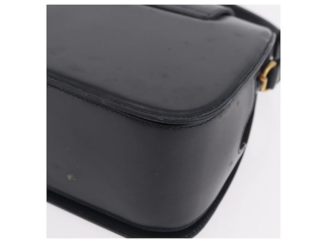 Borsa a tracolla GUCCI in pelle blu navy e oro autentica 206895 D'oro - vista 20