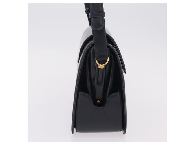 Borsa a tracolla GUCCI in pelle blu navy e oro autentica 206895 D'oro - vista 6