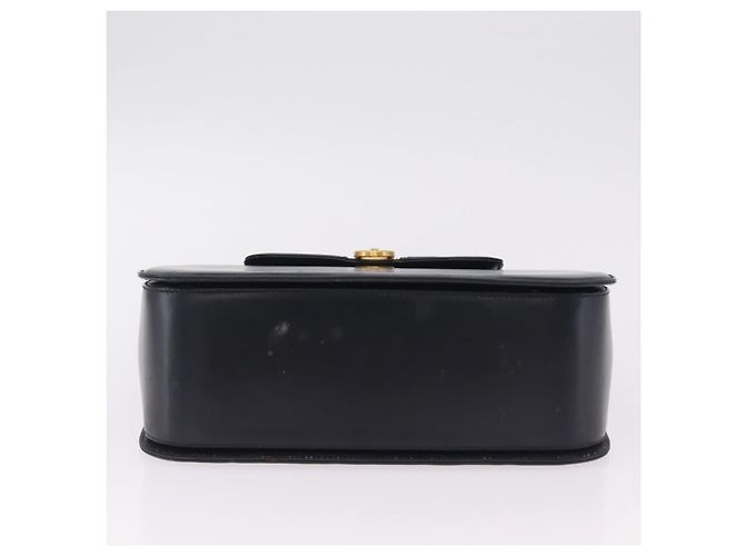 Borsa a tracolla GUCCI in pelle blu navy e oro autentica 206895 D'oro - vista 7