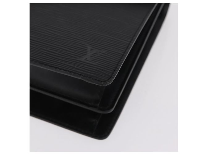 Borsa a mano LOUIS VUITTON Epi Concorde Nero M52132 LV Auth 205326 - vista 15