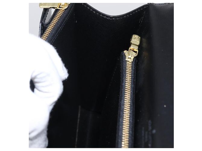 Borsa a mano LOUIS VUITTON Epi Concorde Nero M52132 LV Auth 205326 - vista 24