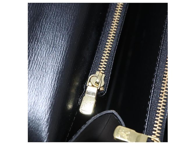 Borsa a mano LOUIS VUITTON Epi Concorde Nero M52132 LV Auth 205326 - vista 28