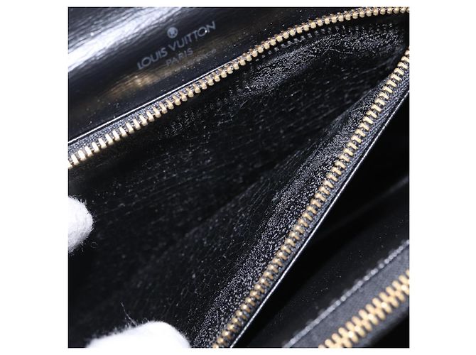 Borsa a mano LOUIS VUITTON Epi Concorde Nero M52132 LV Auth 205326 - vista 29