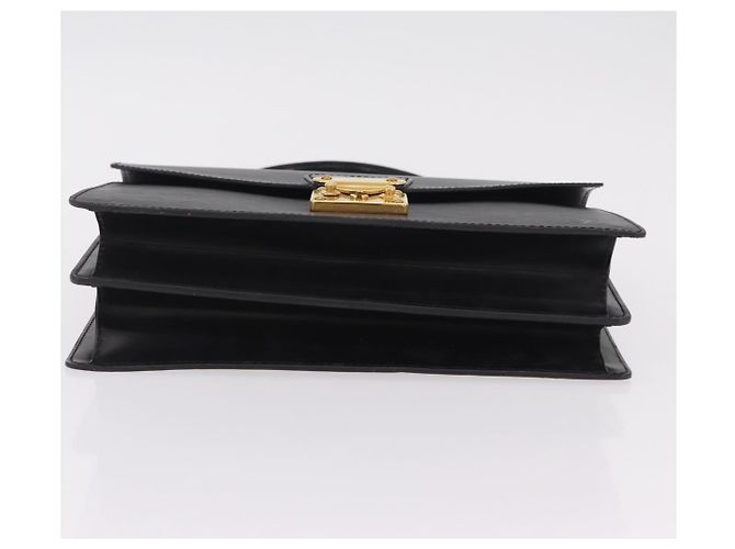 Borsa a mano LOUIS VUITTON Epi Concorde Nero M52132 LV Auth 205326 - vista 5