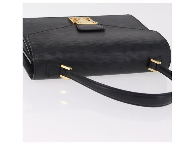 Borsa a mano LOUIS VUITTON Epi Concorde Nero M52132 LV Auth 205326 - vista 6