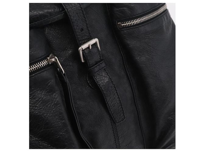 BALENCIAGA Rucksack Leder Schwarz Silber 326404 Auth 204900A - Ansicht 10