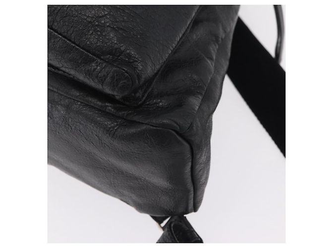 BALENCIAGA Rucksack Leder Schwarz Silber 326404 Auth 204900A - Ansicht 17