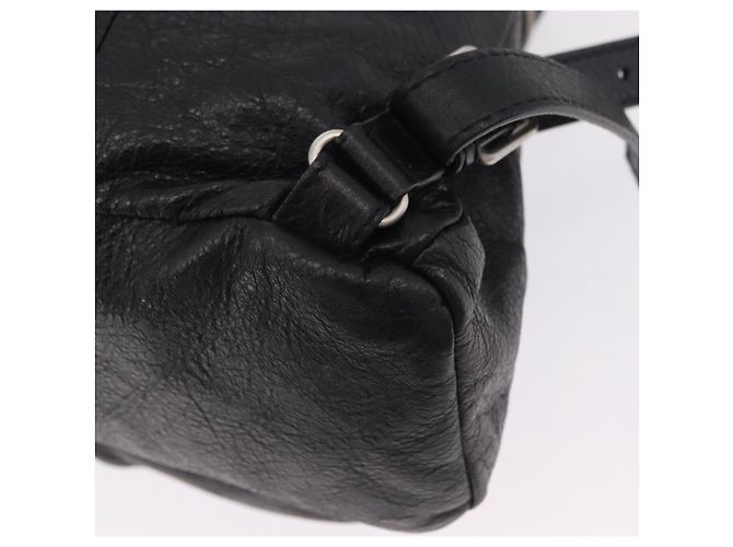 BALENCIAGA Rucksack Leder Schwarz Silber 326404 Auth 204900A - Ansicht 19