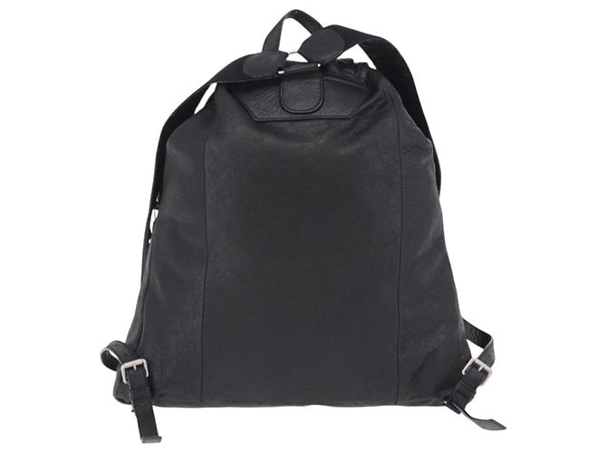 BALENCIAGA Rucksack Leder Schwarz Silber 326404 Auth 204900A - Ansicht 2