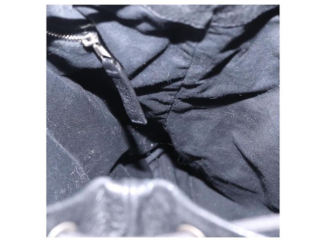 BALENCIAGA Rucksack Leder Schwarz Silber 326404 Auth 204900A - Ansicht 24