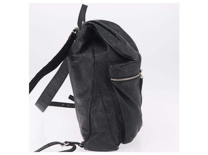 BALENCIAGA Rucksack Leder Schwarz Silber 326404 Auth 204900A - Ansicht 4