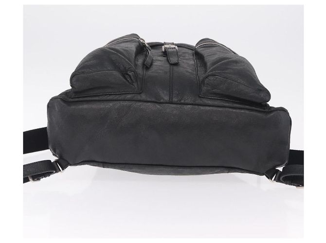 BALENCIAGA Rucksack Leder Schwarz Silber 326404 Auth 204900A - Ansicht 5