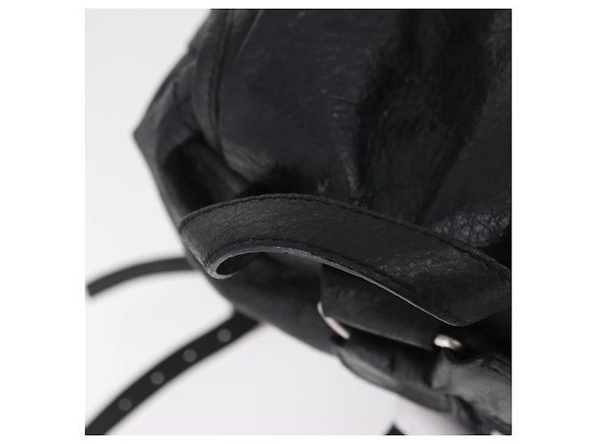 BALENCIAGA Rucksack Leder Schwarz Silber 326404 Auth 204900A - Ansicht 7
