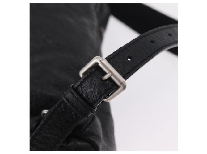 BALENCIAGA Rucksack Leder Schwarz Silber 326404 Auth 204900A - Ansicht 9