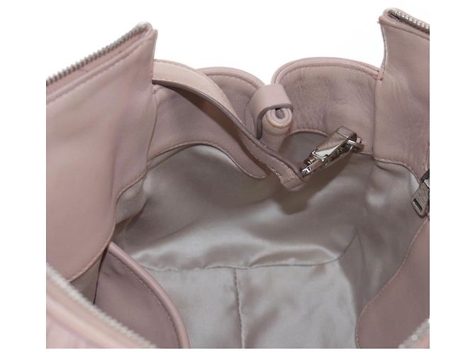 Borsa a mano Miu Miu Matelassé in pelle 2way Rosa Argento Auth 206390M - vista 28
