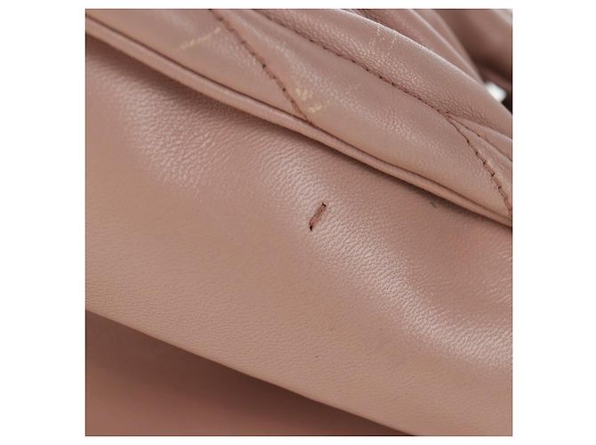 Borsa a mano Miu Miu Matelassé in pelle 2way Rosa Argento Auth 206390M - vista 5