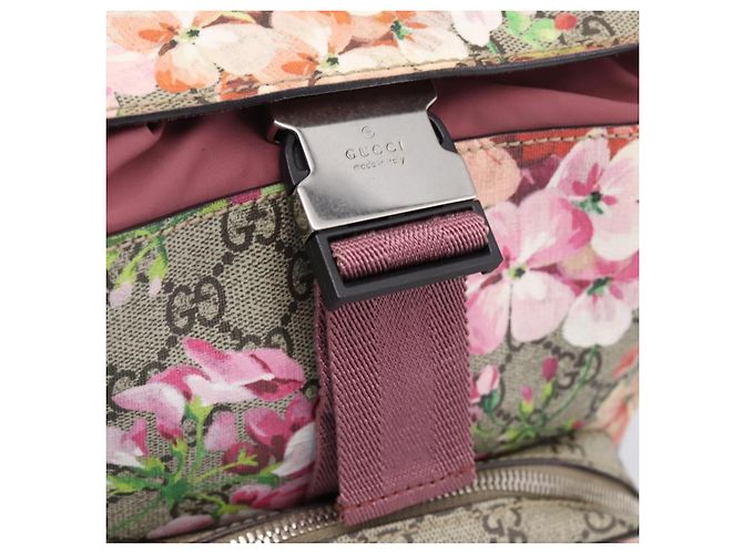 Zaino GUCCI GG Blooms PVC Leather Beige Silver 410544 Auth ka6474A - vista 9