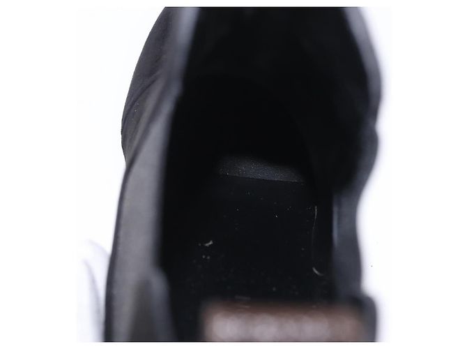 LOUIS VUITTON Bottines en daim 40 Noir LV Auth 204942M - vue 18